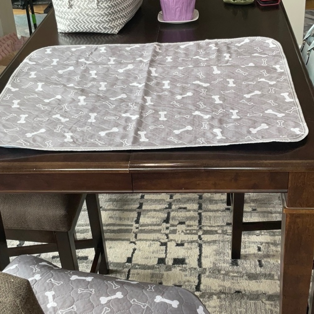 Gray Dog Bone Pattern Puppy Pad